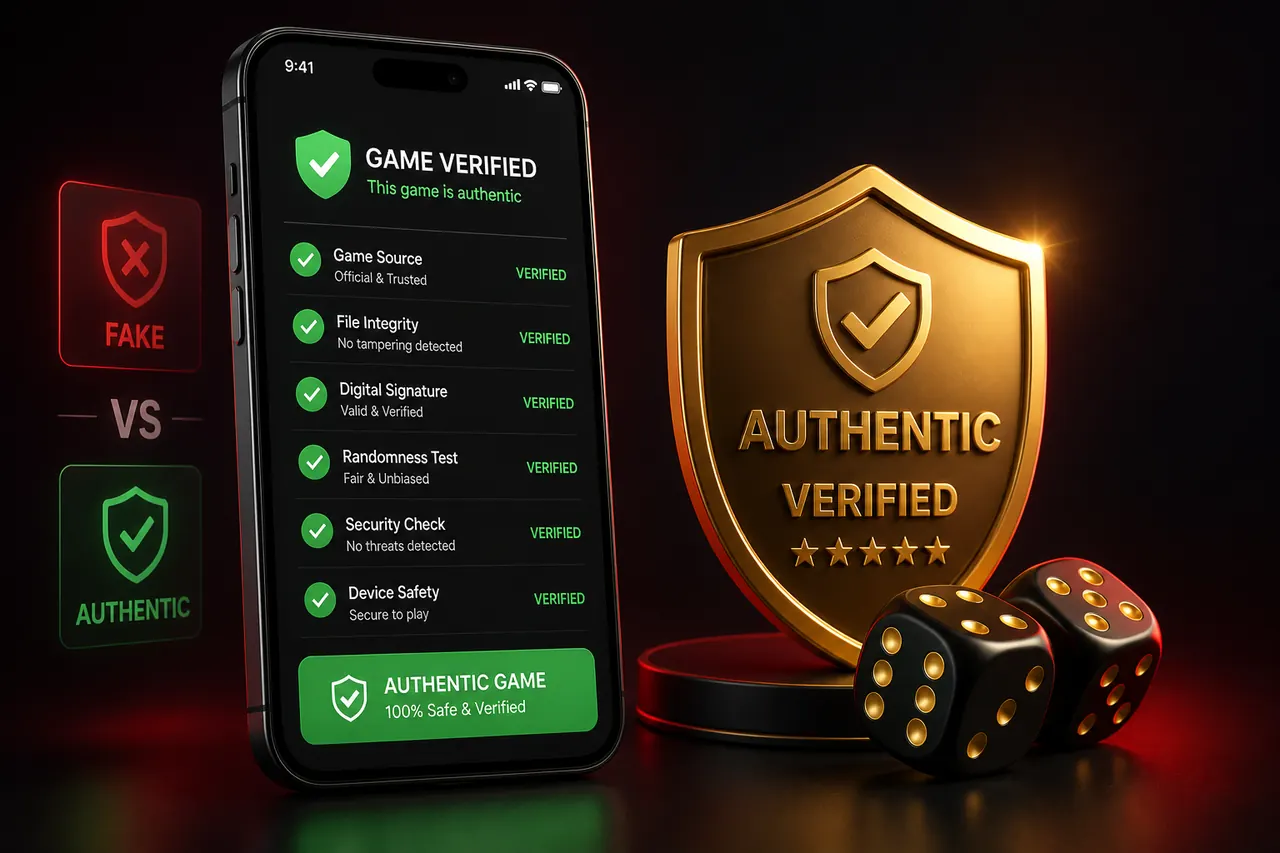 Smartphone showing hack popups blocked over a Big Small game interface